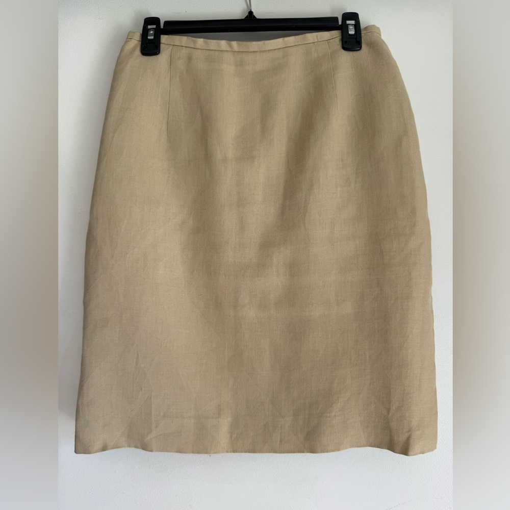 Jones Linen Tan Skirt